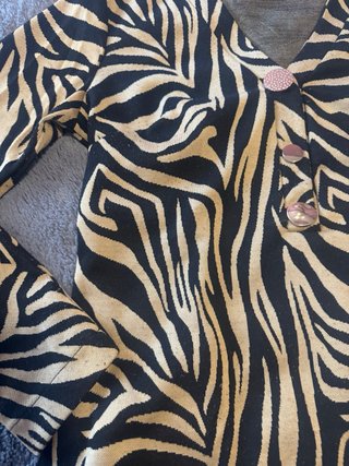 Jersey Animal Print Beige y Negro
