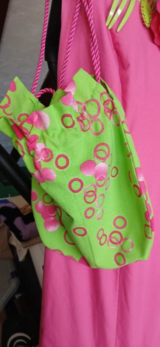 Traje Flamenca Rosa y Verde