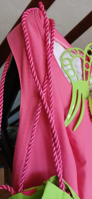 Traje Flamenca Rosa y Verde