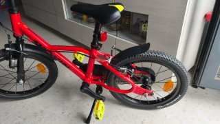 Bicicleta infantil 16" B'Twin Racing 900 Roja