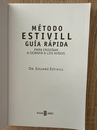 Libro Método Estivill Dr. Eduard Estivill