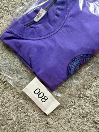 Reebok vintage 90s tee morado gráfico L
