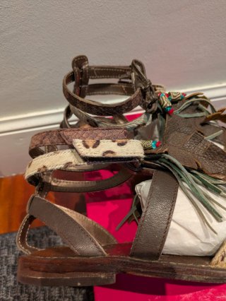 Sandalias de piel talla 36