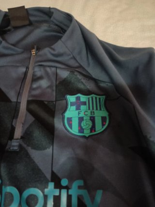 Chándal Nike FCB Completo Negro/Gris