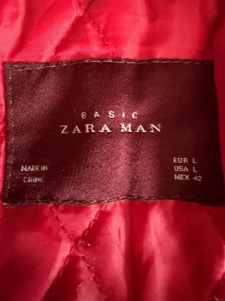 Cazadora Bomber Zara Hombre XL Negra