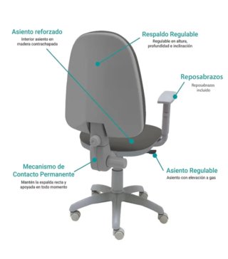 Silla giratoria Torino - Made in Italy