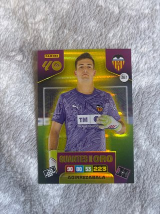 Cromo Panini Agirrezabala Guantes de Oro 387