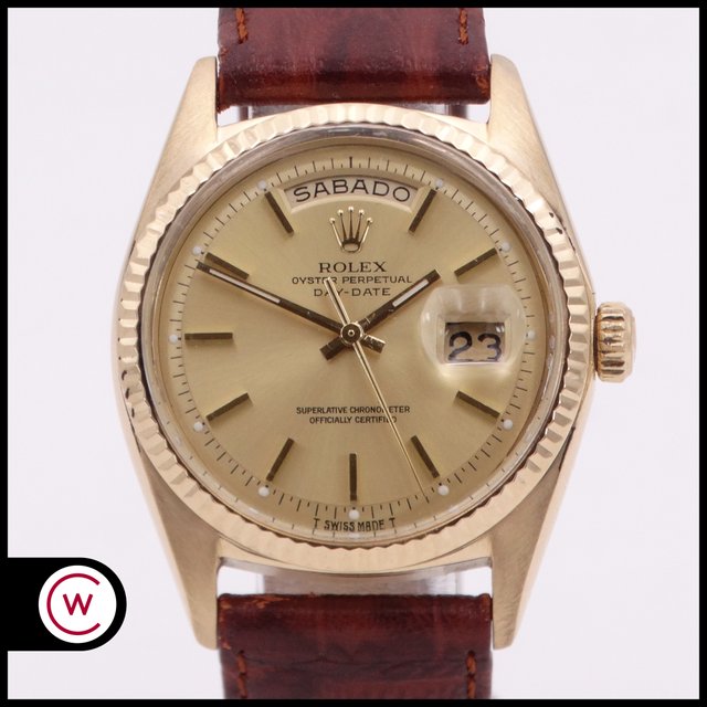 ROLEX Day-Date 1803 Oro 36mm Piel Servicio