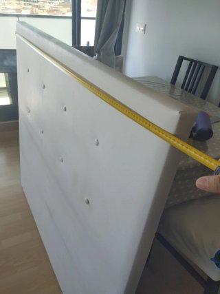 Cabecero de cama blanco