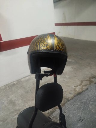 Casco Moto Caberg Freeride Negro/Oro. Talla M