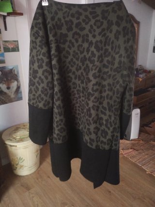 Chaqueta abierta estampado leopardo