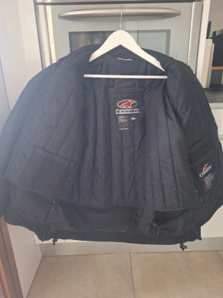 Chaqueta Moto Alpinestars Beige y Negra