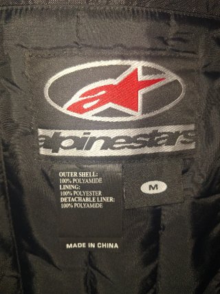 Chaqueta Moto Alpinestars Beige y Negra
