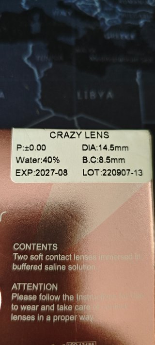 Lentillas Magister Rojas Crazy Lens