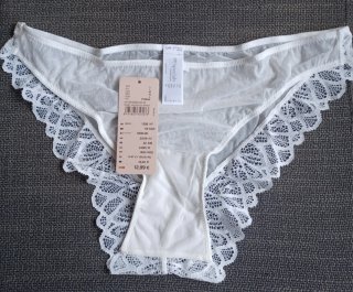 Braguita encaje tul blanco T. L