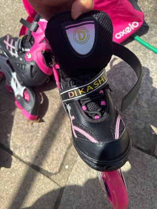 Patines en línea Oxelo rosas y negros