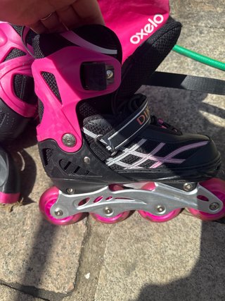 Patines en línea Oxelo rosas y negros