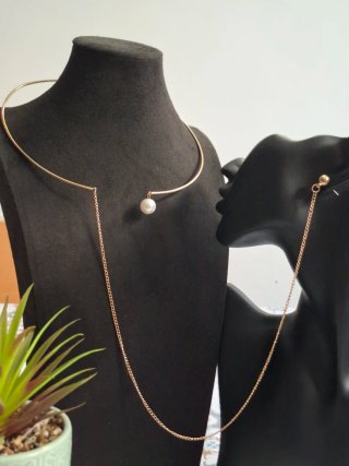 Set Collana e Orecchino con Perla