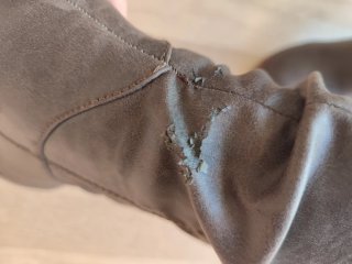 Botas de tacón negras y marrones