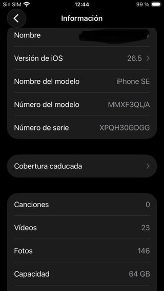 iPhone SE (3ª gen) Negro