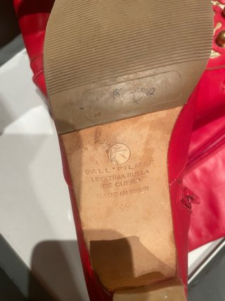 Último día Botas Zíngara Rojo y Oro morosy cristia