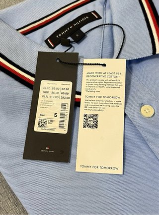Polo Tommy Hilfiger Azzurro Taglia S