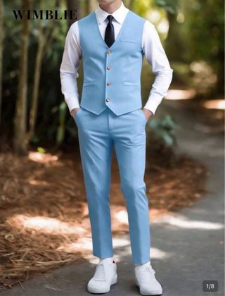 Traje de chaqueta y pantalón a cuadros