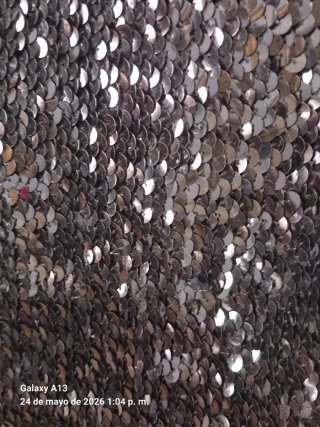 Top lentejuelas negro