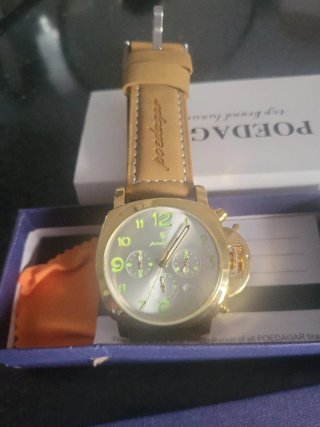 Reloj POEDAGAR Dorado y Marrón