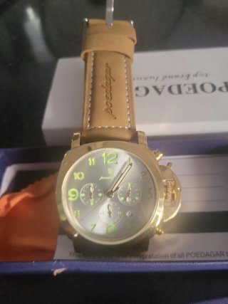 Reloj POEDAGAR Dorado y Marrón