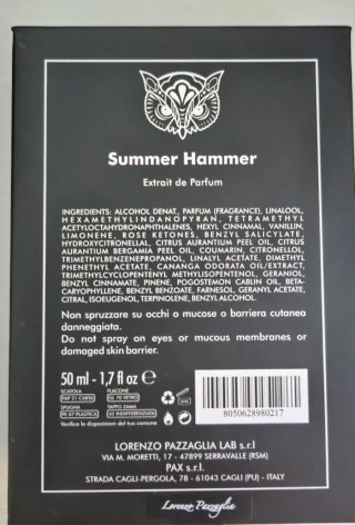 Perfume Summer Hammer Lorenzo Pazzaglia