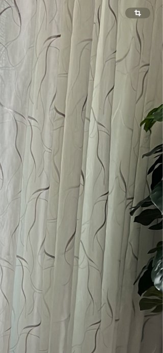2 Cortinas gris y blanco de 140x 230 de alto