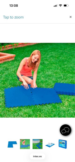 Protector suelo piscina Intex pack 8