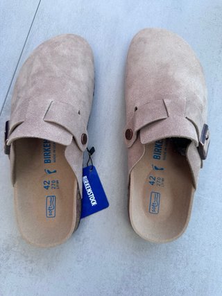 Ciabatte Birkenstock Taglia 42 Grigio
