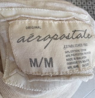 Camiseta beig y granate Aéropostale
