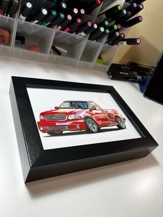 Cuadro A5 Dibujo Ford F-150 SVT Lightning