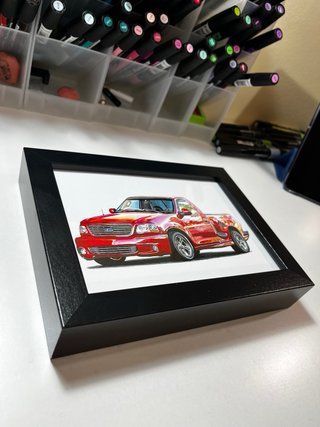 Cuadro A5 Dibujo Ford F-150 SVT Lightning
