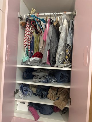Armario infantil Ikea rosa