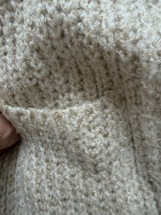 Chaqueta punto Mango beige