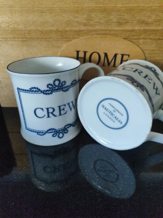 2 Tazas Nauticalia Crew Porcelana