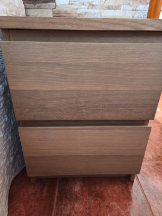 Cómoda y Mesitas Ikea efecto roble