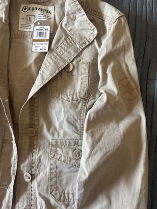 Chaqueta Converse Mujer Beige Talla L