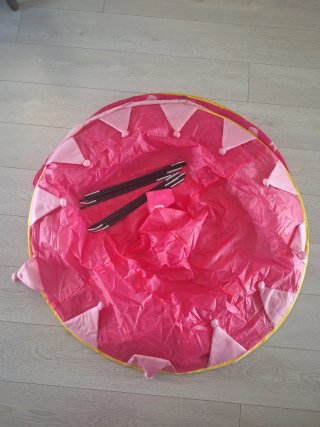 Tienda de campaña infantil rosa