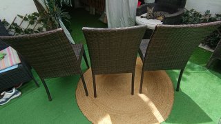 3 Sillas Mimbre Marrón a 20 €