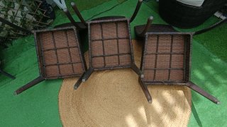 3 Sillas Mimbre Marrón a 20 €
