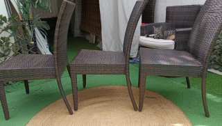 3 Sillas Mimbre Marrón a 20 €