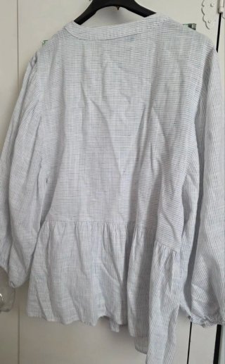 Blusa Zara Rayas Blancas y Azules. TS