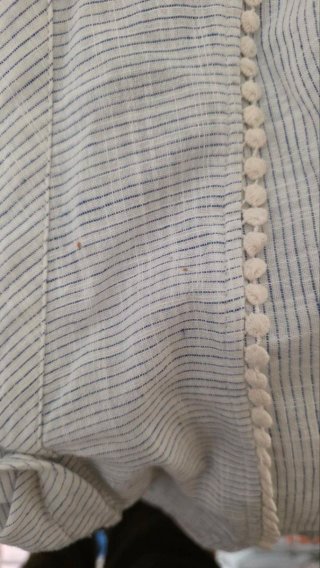 Blusa Zara Rayas Blancas y Azules. TS