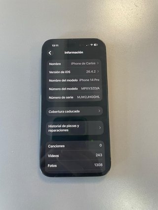 iPhone 14 Pro 128GB Negro
