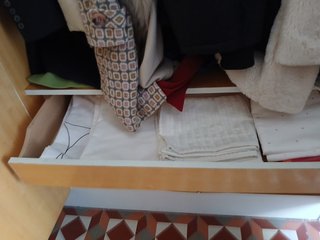 Armario clásico dormitorio blanco y verde